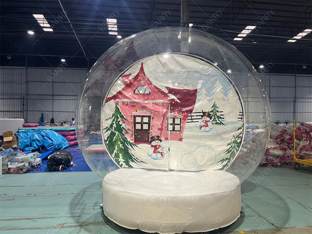 3m ナイトクラブ飾り クリスマス クリア スノーボールテント 充気式 サンタハウス サンタグロート オックスフォード クリスマス バブルテント