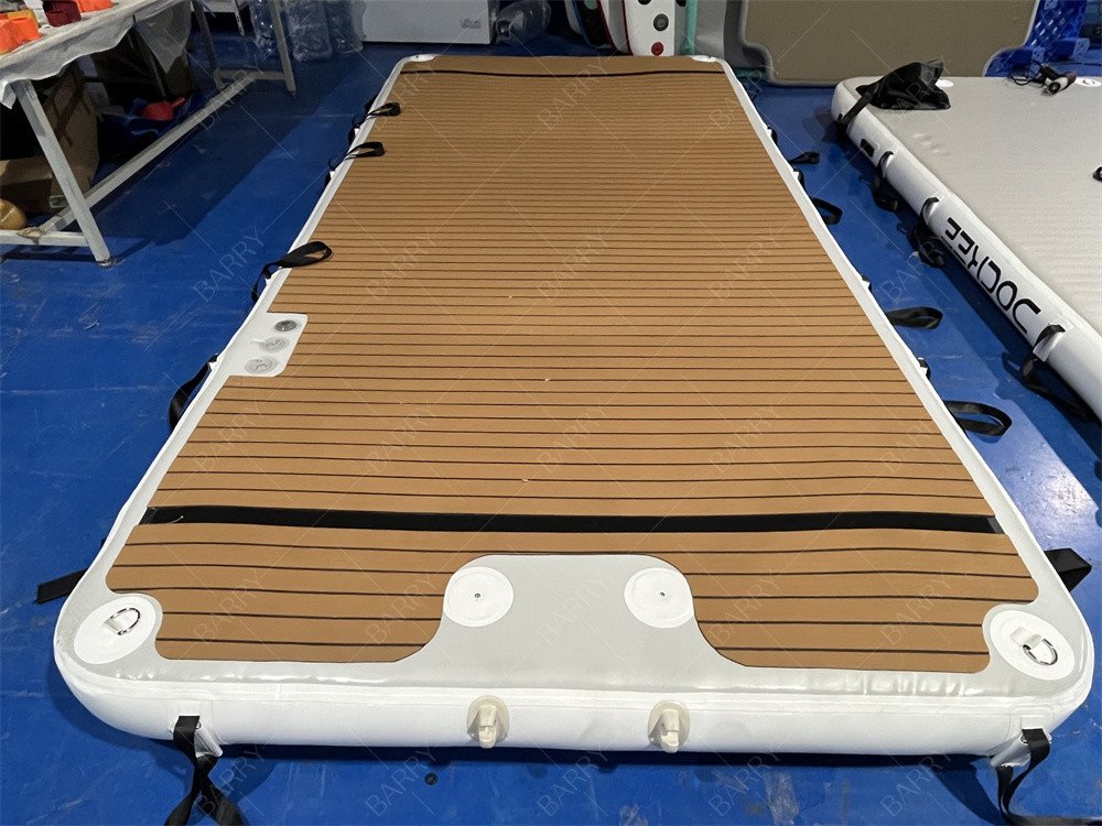 ドロップシッチング PVC 水泳ポントン 充気式浮遊ドックプラットフォーム ジェットスキーヨット島
