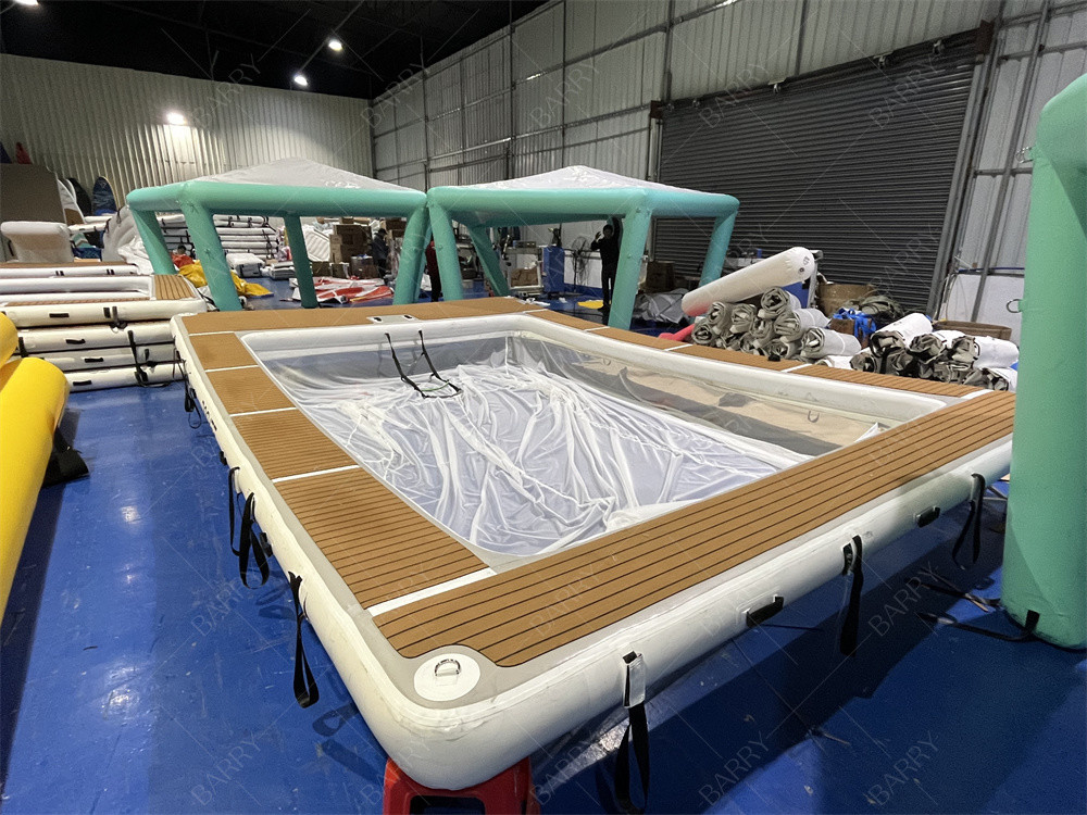 新型ポータブル 充電式 浮遊型 海水泳池 保護型 防水池 網付き ヨット用
