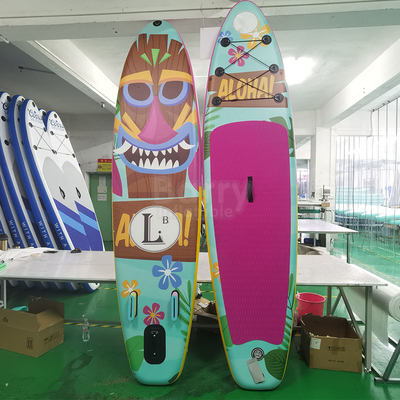ピンクの赤い色のヨガの大きく膨脹可能な一口板水演劇装置PaddleBoard