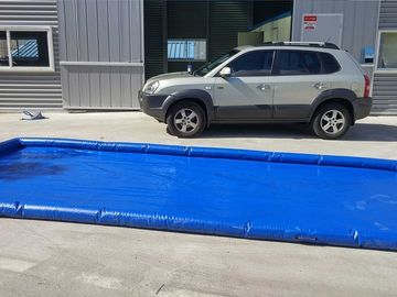 二重の酒のステッチを印刷する適用範囲が広く青いカー ウォッシュのマット水原子格納容器