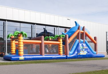 防水冒険によって Obstcale の動かされる膨脹可能なコース 17.5*3.8*5m