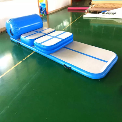 30cmの空気によって密封される練習の膨脹可能な空気トラックのタンブリングのマットの体操のミント グリーン