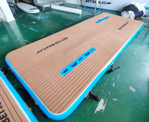 OEM インフレータブル フローティング プラットフォーム 水遊び ジェット スキー ドック ドロップ ステッチ
