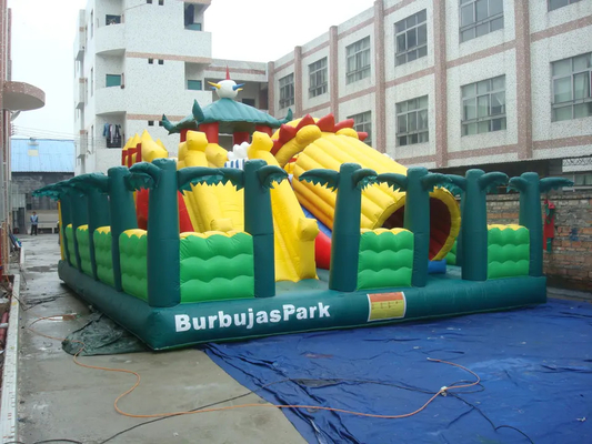 ポータブルインフレータブル世界遊園地カスタム屋外子供空気インフレータブル遊び場