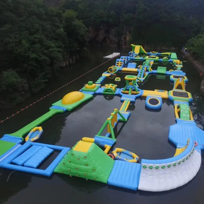 充気型浮遊島 トランポリン オーダーメイド 夏の浮遊水上公園