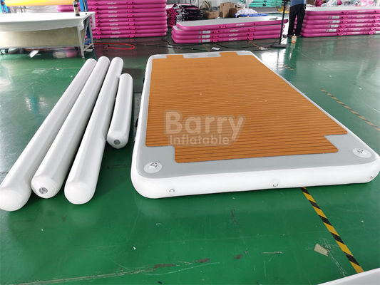 ドロップステッチ PVC 木造型 ボート用充気水泳プラットフォーム ボートドックバンパー