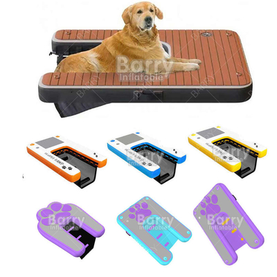 安全なペットレッダー 猫 ペット犬のランプ 巨大犬のためのPVC充気型ペット板 220ポンドまで 水中から登る