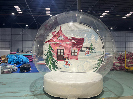 3m ナイトクラブ飾り クリスマス クリア スノーボールテント 充気式 サンタハウス サンタグロート オックスフォード クリスマス バブルテント