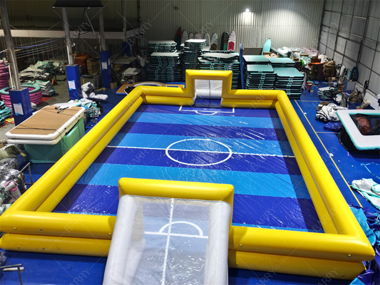 充電可能なサッカー場 20x10m PVCタールイン