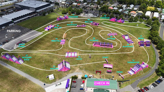 NL 大型充電可能な障害物コース 充電可能な5K障害物 走行レース