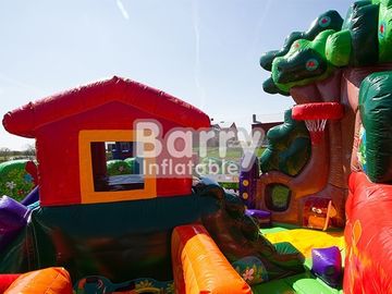 子供党時間運動場の膨脹可能な跳躍の跳ね上がりのための注文の爆発の障害物コース