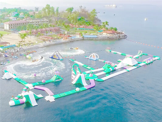 熱い夏の屋外の膨脹可能な浮遊水公園のゲーム/膨脹可能な海Waterpark