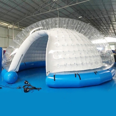屋外のキャンプ家族の膨脹可能で明確なドームのテントの水晶泡テント