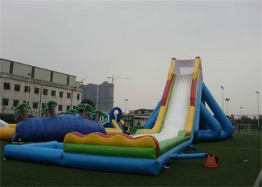 EN14960庭の大人の膨脹可能なゲームのための環境友好的で巨大で膨脹可能な水スライド