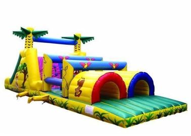 子供のための多彩で膨脹可能なジャングルの障害物コース/幼児の障害物コース
