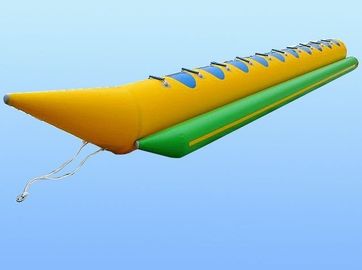 専門の膨脹可能な水おもちゃ、携帯用バナナ ボートの膨脹可能ないかだ